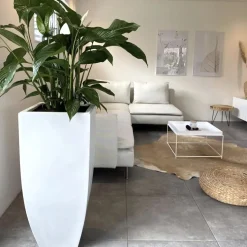 Bodenvase weiß Coleen Höhe 90 cm