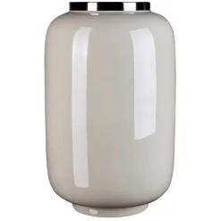 Bodenvase XXL sandstone silber Saigon GiftCompany Höhe 65 cm