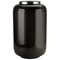 Bodenvase XXL schwarz silber Saigon GiftCompany Höhe 65 cm