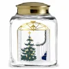 Bonbonglas mit Deckel Motiv Weihnachtsbaum HOLMEGAARD Gebäckglas Höhe 16,5 cm