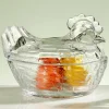 Bonboniere Glas Huhn Felizia Kaheku Höhe 13 cm