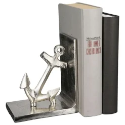 Buchstütze Anker silber antikfinish Höhe 16 cm