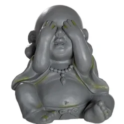 Buddha Figur Garten 3er Set Nicht sehen Nicht hören Nicht sprechen