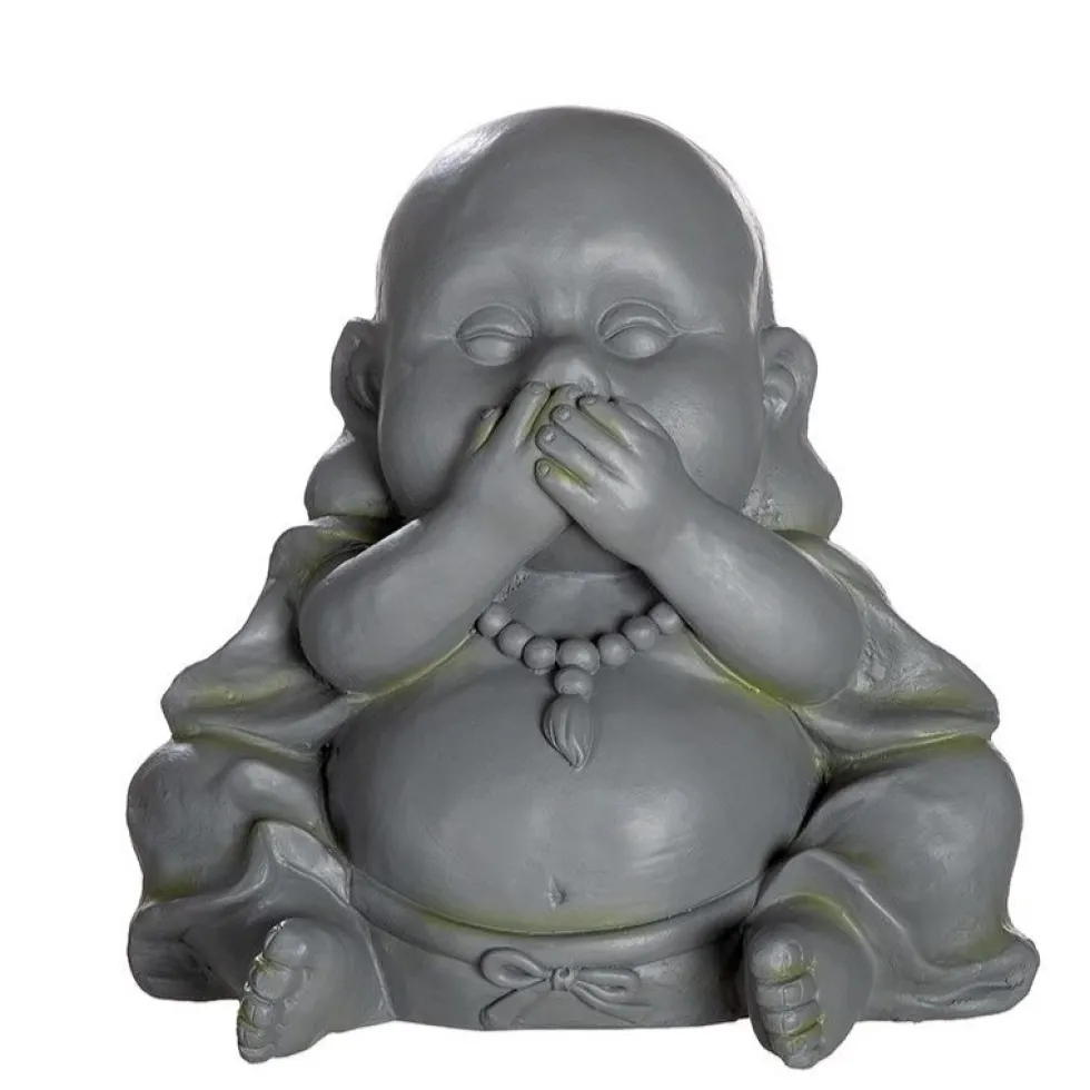 Buddha Figur Garten 3er Set Nicht sehen Nicht hören Nicht sprechen
