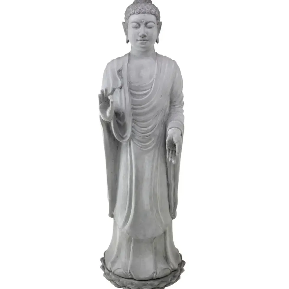 Buddha Figur groß Java grau Höhe 150 cm