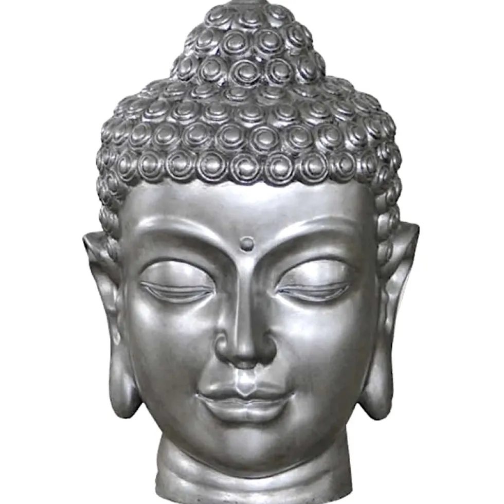Buddha Kopf silber