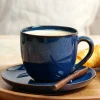 Cappuccinotasse blau ASA saisons midnight blue 130 ml