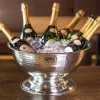Champagnerkühler Edelstahl CARA Edzard Höhe 21 cm gehämmert