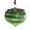 Christbaumschmuck Glaszwiebel Werner Voß grün Durchmesser 10 cm