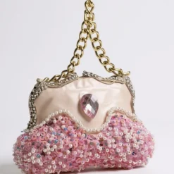 Christbaumschmuck Handtasche mit Strass pink Werner Voß