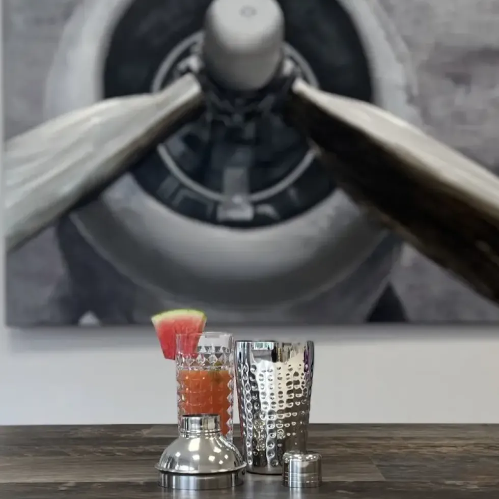 Cocktail Shaker Edelstahl Bruna Kaheku Höhe 21 cm