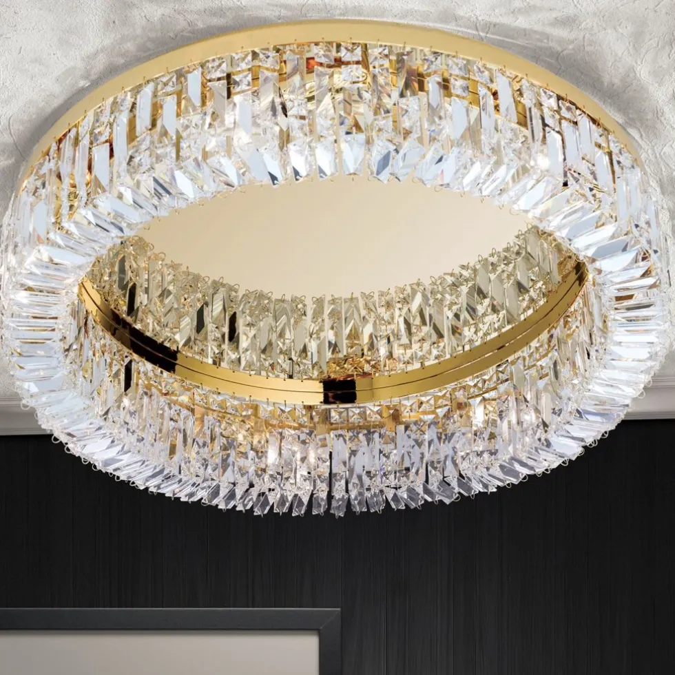 Deckenleuchte Kronleuchter modern gold RONDO
