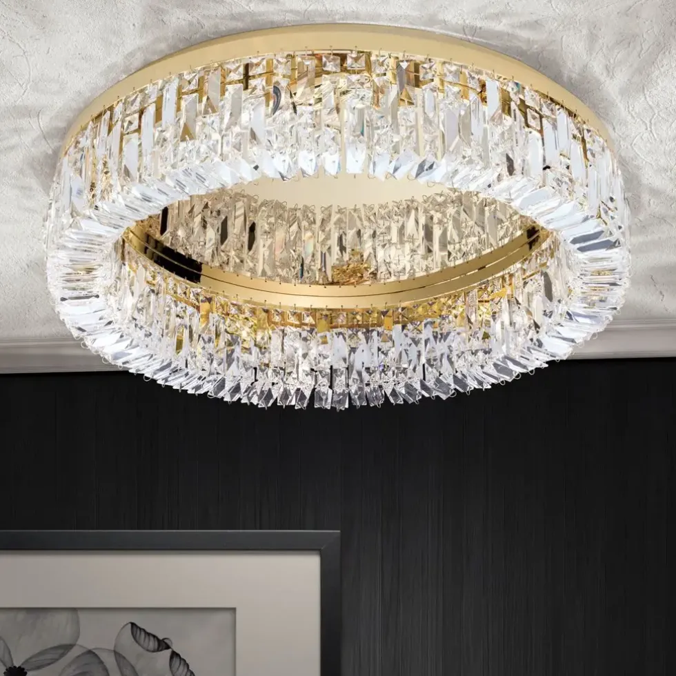 Deckenleuchte Kronleuchter modern gold RONDO