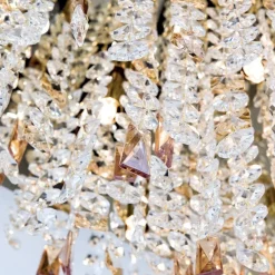 Deckenleuchte LED Kronleuchter Kristall CASSIE gold