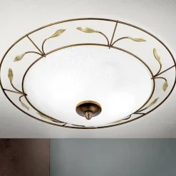 Deckenleuchte rund 40 cm ANDRIA gold antik