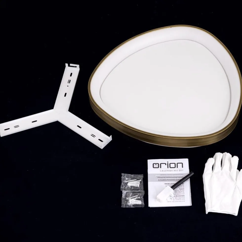 Deckenleuchte rund 45 cm CLÉA messing antik