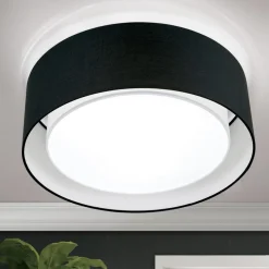 Deckenleuchte schwarz rund Mara 50 cm