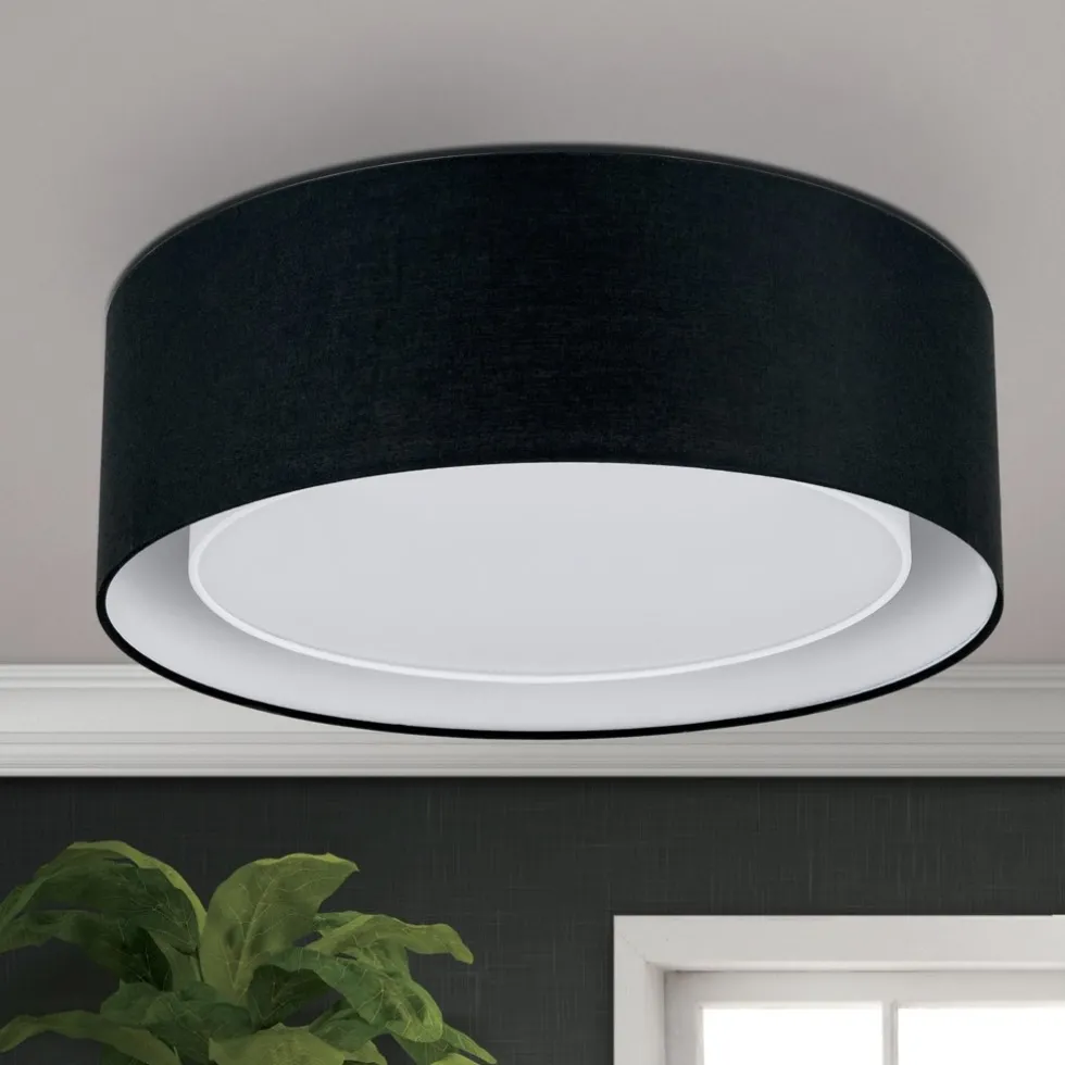 Deckenleuchte schwarz rund Mara 50 cm