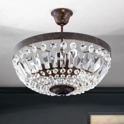 Deckenleuchte vintage Kristall CESENA 3-flammig ø 40 cm