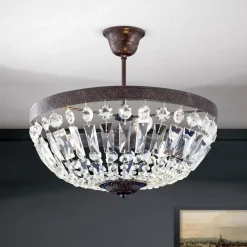 Deckenleuchte vintage Kristall CESENA 3-flammig ø 40 cm