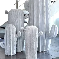 Deko Element Kaktus grau
