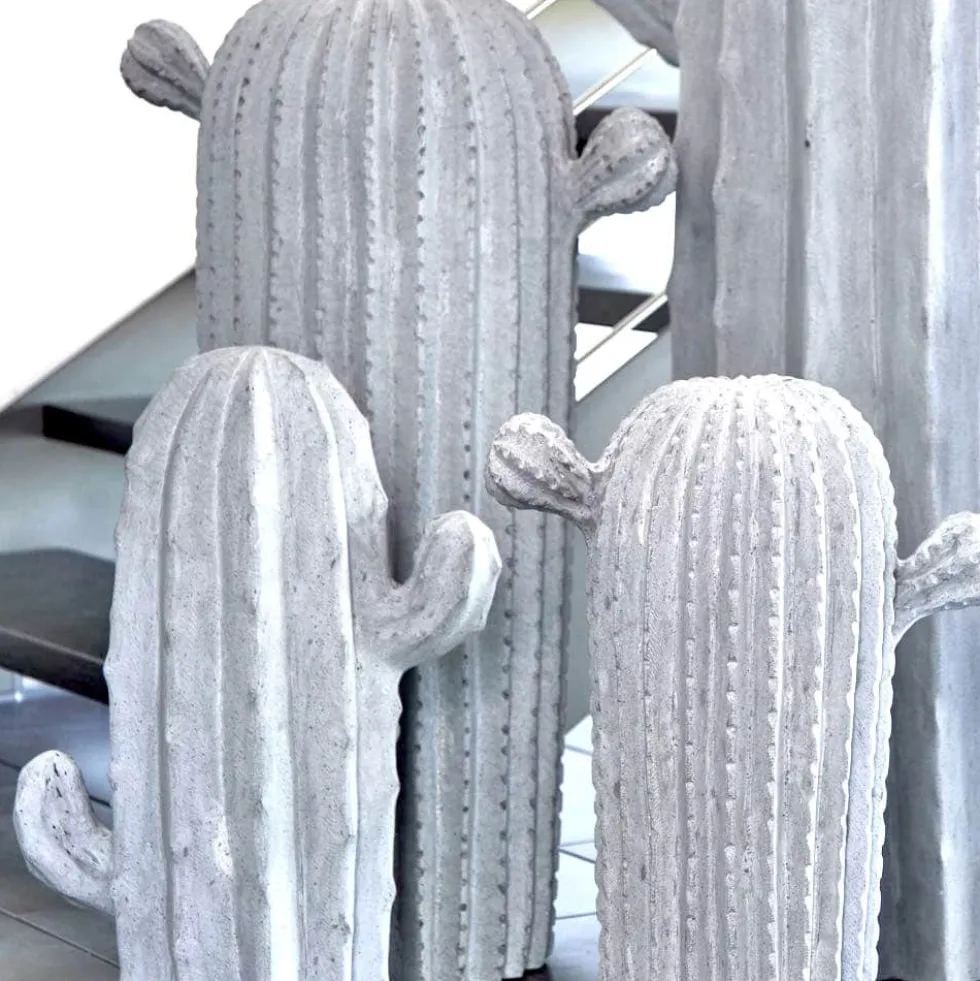 Deko Element Kaktus grau