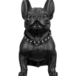 Dekofigur Bulldogge schwarz Höhe 41 cm