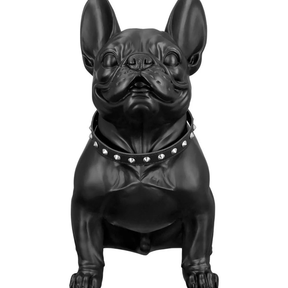 Dekofigur Bulldogge schwarz Höhe 41 cm