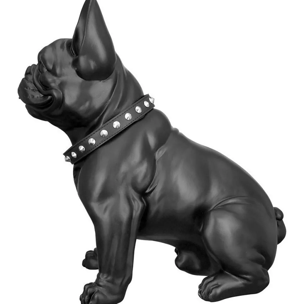 Dekofigur Bulldogge schwarz Höhe 41 cm