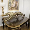 Deko Figur Gepard gold L 80 cm