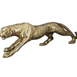 Deko Figur Gepard gold L 80 cm