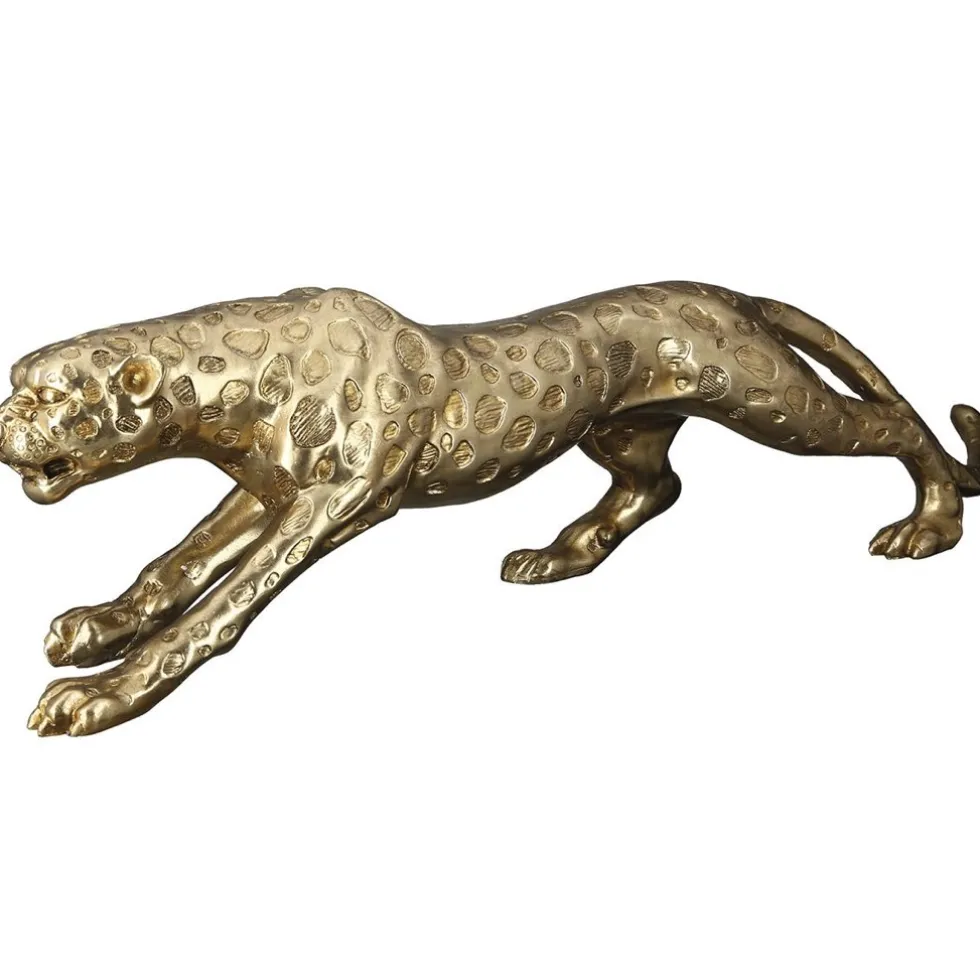 Deko Figur Gepard gold L 80 cm