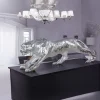 Deko Figur Gepard silber