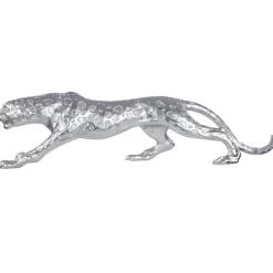 Deko Figur Gepard silber