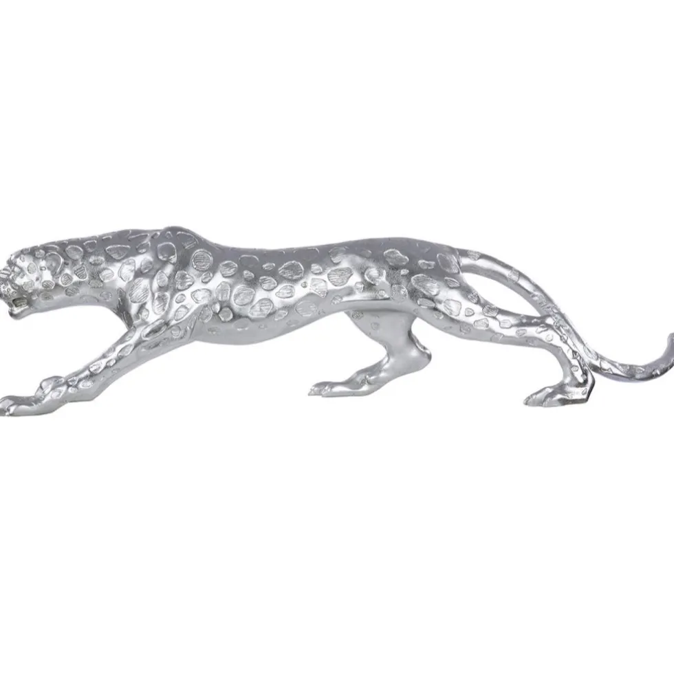 Deko Figur Gepard silber