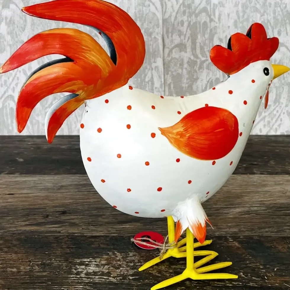 Deko Figur Henne Marie stehend Pape Kunstgewerbe Höhe 34 cm