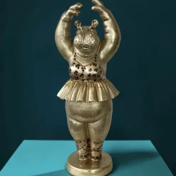 Deko Figur Hippo Ballerina gold Werner Voß