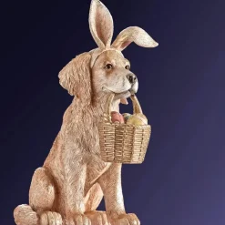Deko Figur Hund mit Korb Werner Voß Höhe 35 cm