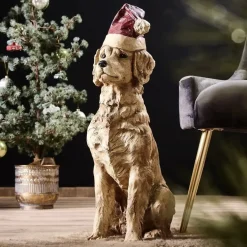 Deko Figur Santa Dog Werner Voß Höhe 67 cm