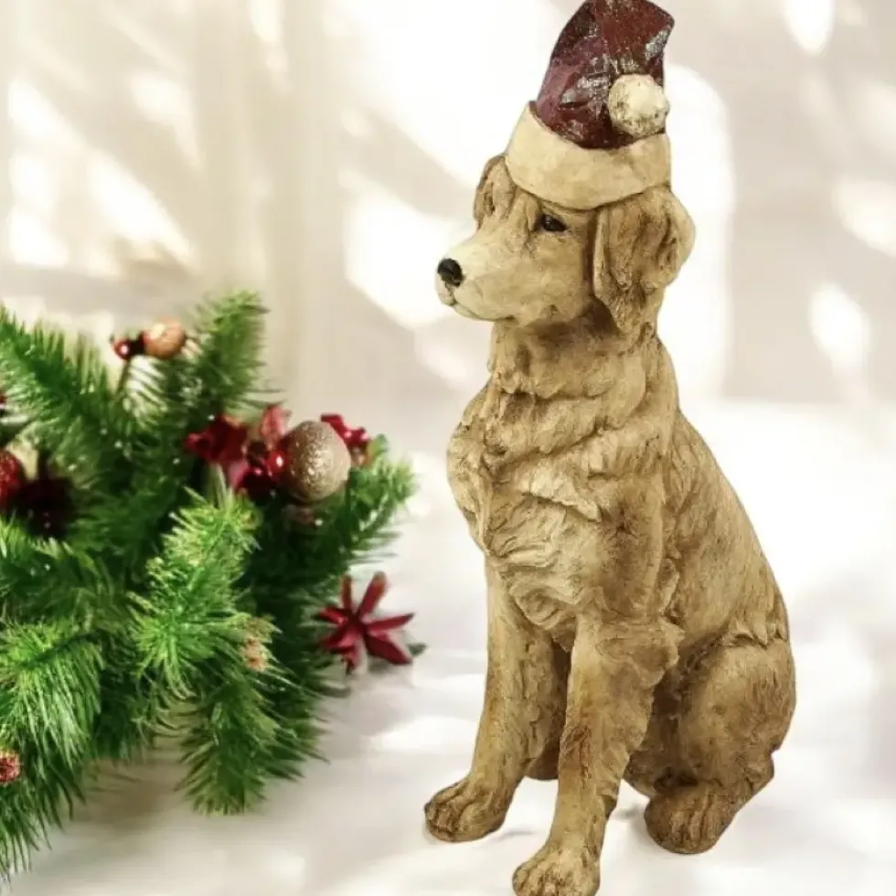 Deko Figur Santa Dog Werner Voß Höhe 67 cm