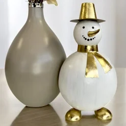Deko Figur Schneemann Rolf Pape Kunstgewerbe Höhe 41 cm