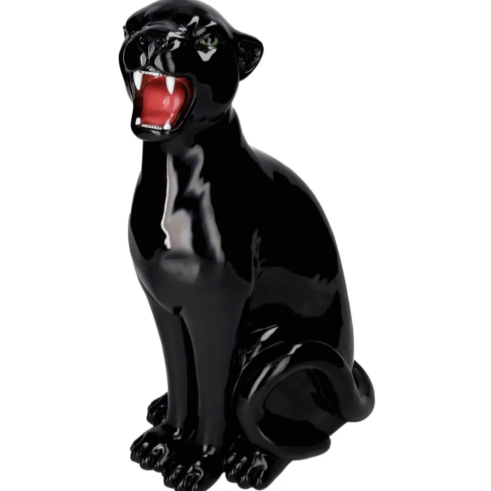 Deko Figur Schwarzer Panther Höhe 51 cm