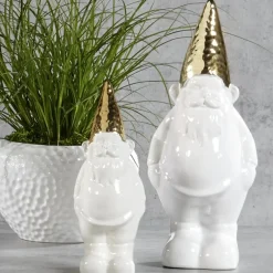 Deko-Figur Zwerg weiß gold Xora Kaheku