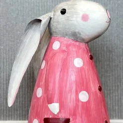 Deko Hase Betty pink Pape Kunstgewerbe Höhe 53 cm