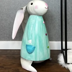 Deko Hase Betty türkis Pape Kunstgewerbe Höhe 53 cm