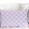 Dekokissen DORCHESTER Charlburry mit Glasperlenborte 30×50 cm