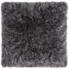 Dekokissen Magma CASHMERE anthrazit 40×40 cm Echtfell