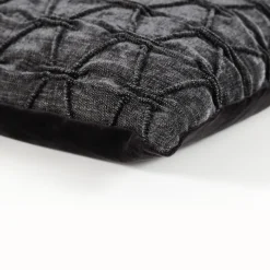 Dekokissen Magma MATRIX anthrazit mit Federfüllung 40×40 cm