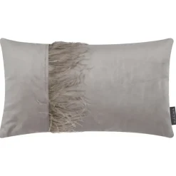 Dekokissen Magma OSTRICH mittelgrau 30×50 cm
