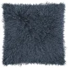 Dekokissen Magma PAMINA petrol 40×40 cm Echtfell